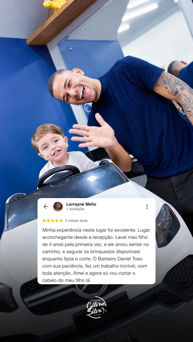 Depoimento de cliente da Barbearia Gilvan Silva